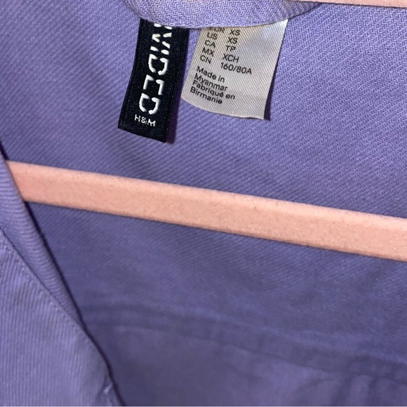 H&M Purple Drawstring Lightweight Jacket - Picture 7 of 7